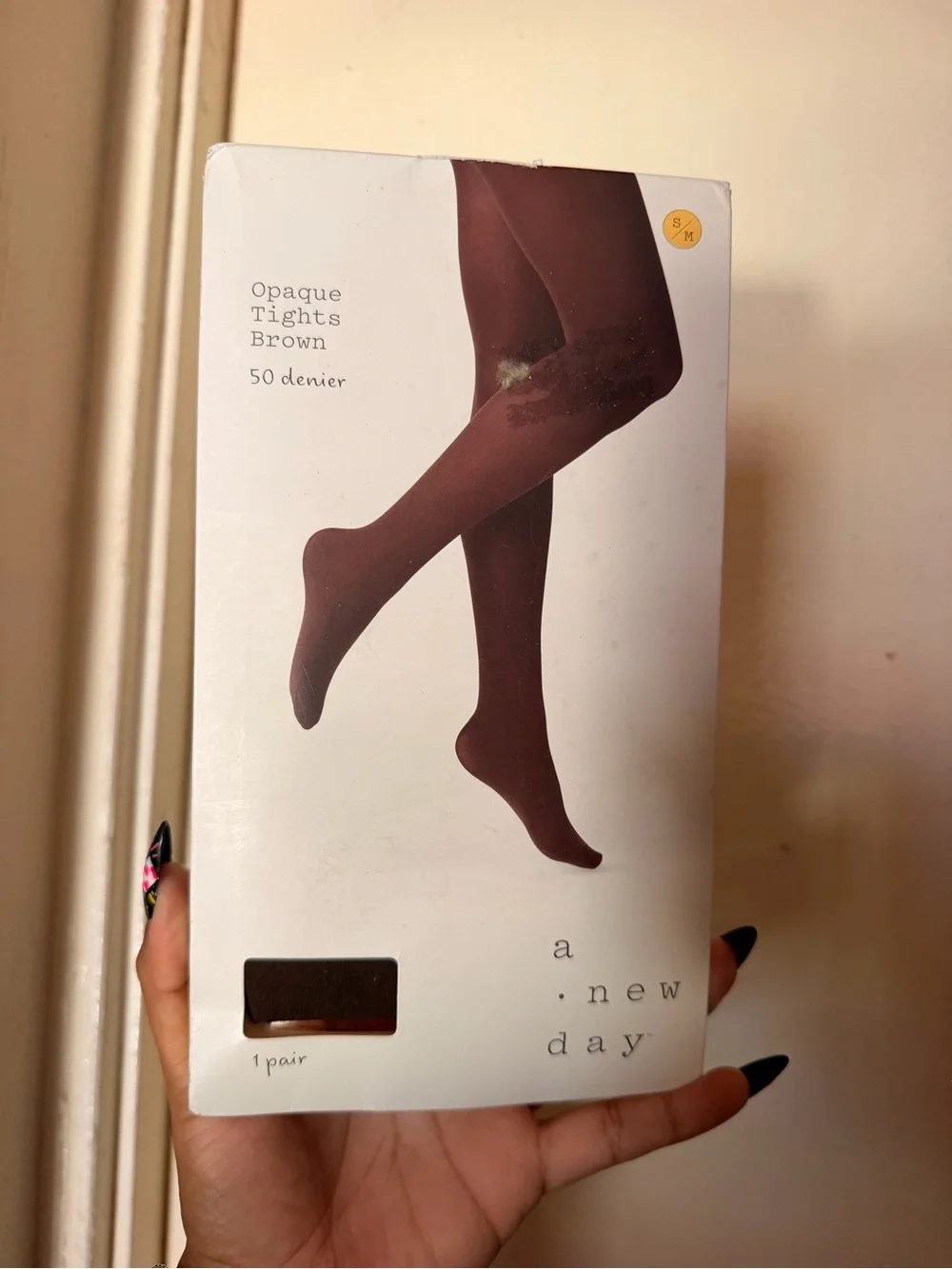 a new day Brown Opaque Tights